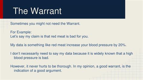 what is a warrant in an essay? and how can warrants help strengthen your argument?